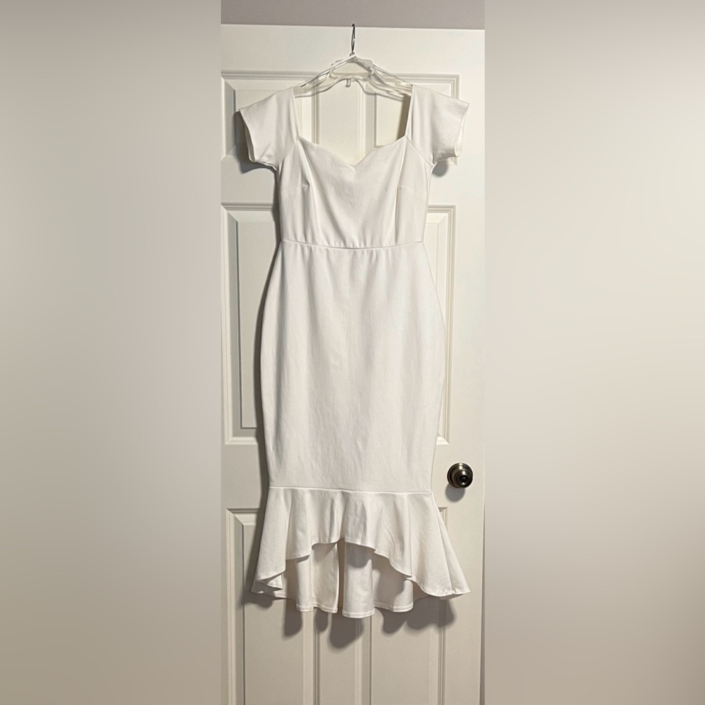 White Lulus Dress - Picture 7 of 8